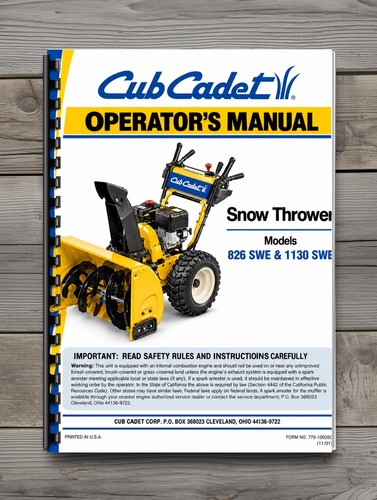 Manuale operatore lancia neve - lancia,